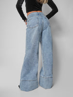 Load image into Gallery viewer, Jean Wide Leg Echo Room