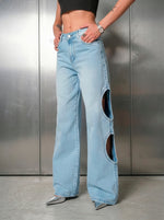 Load image into Gallery viewer, Jwan wide leg cut out
