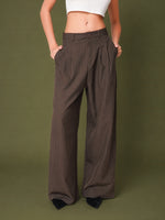 Load image into Gallery viewer, Pantalón Night Pinstripes Chocolate