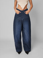 Load image into Gallery viewer, Jean baggy Vega blue