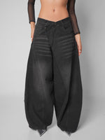 Load image into Gallery viewer, Jean super baggy Dark wave