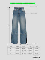 Load image into Gallery viewer, Jean Wide leg Sunset