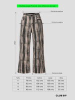 Load image into Gallery viewer, Jean Baggy flare Monochrome
