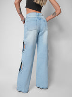 Load image into Gallery viewer, Jwan wide leg cut out