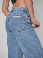 Load image into Gallery viewer, Jean wide leg honey