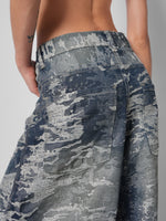 Load image into Gallery viewer, Jean baggy texturizado Mirage blue