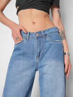 Load image into Gallery viewer, Jean wide leg No cover