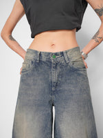 Load image into Gallery viewer, Jean baggy Noir