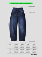 Load image into Gallery viewer, Jean baggy Vega blue