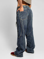 Load image into Gallery viewer, Wide leg jean tirantes