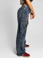 Load image into Gallery viewer, Wide leg jean tirantes