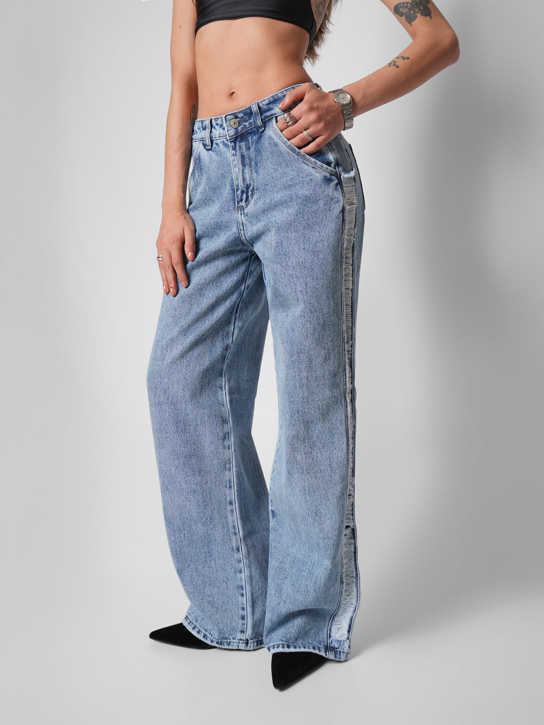 Jean Wide Leg Stereo Vision