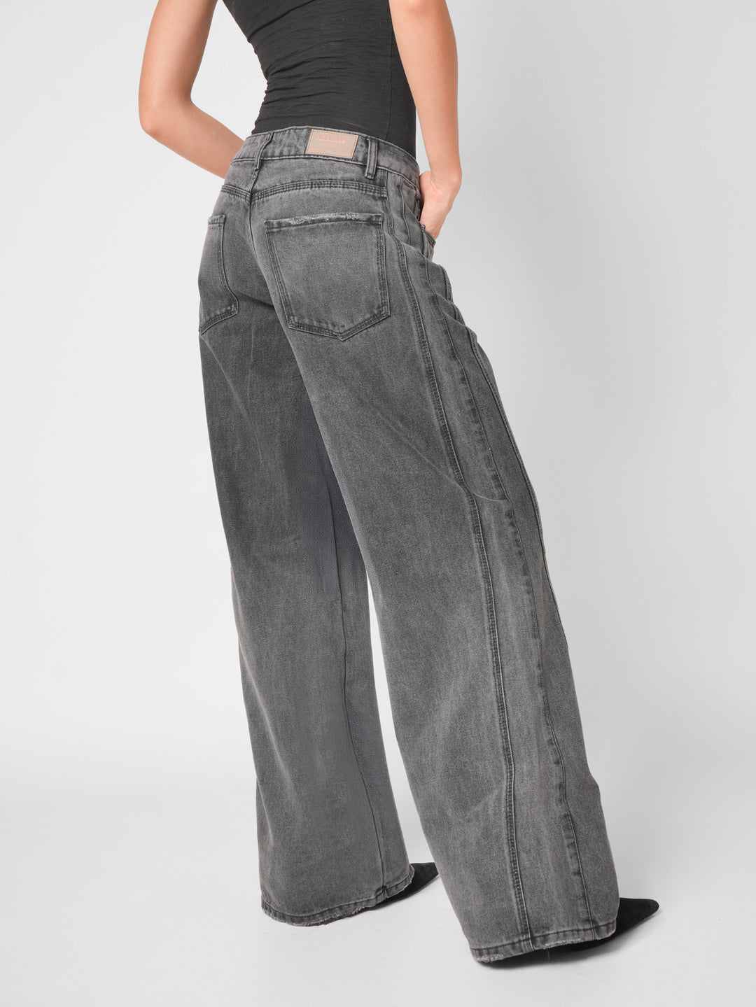 Jean wide leg Smoke