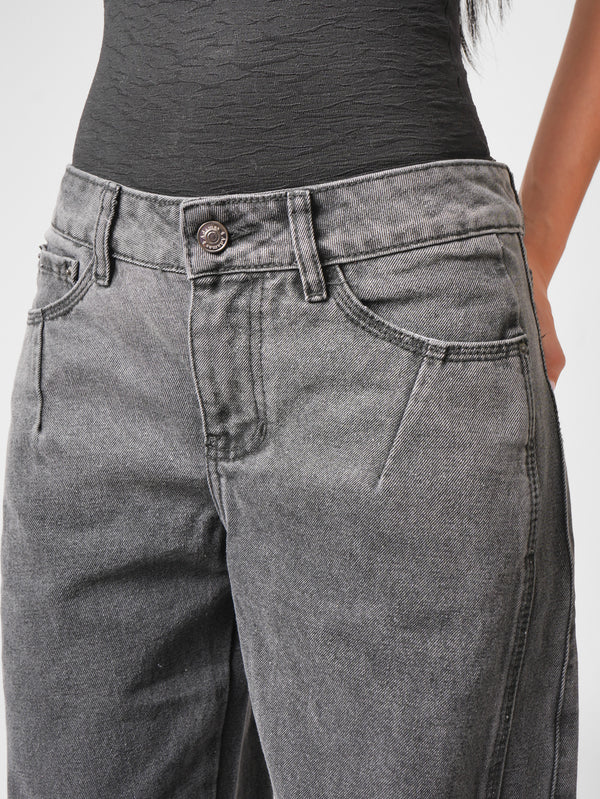 Jean wide leg Smoke