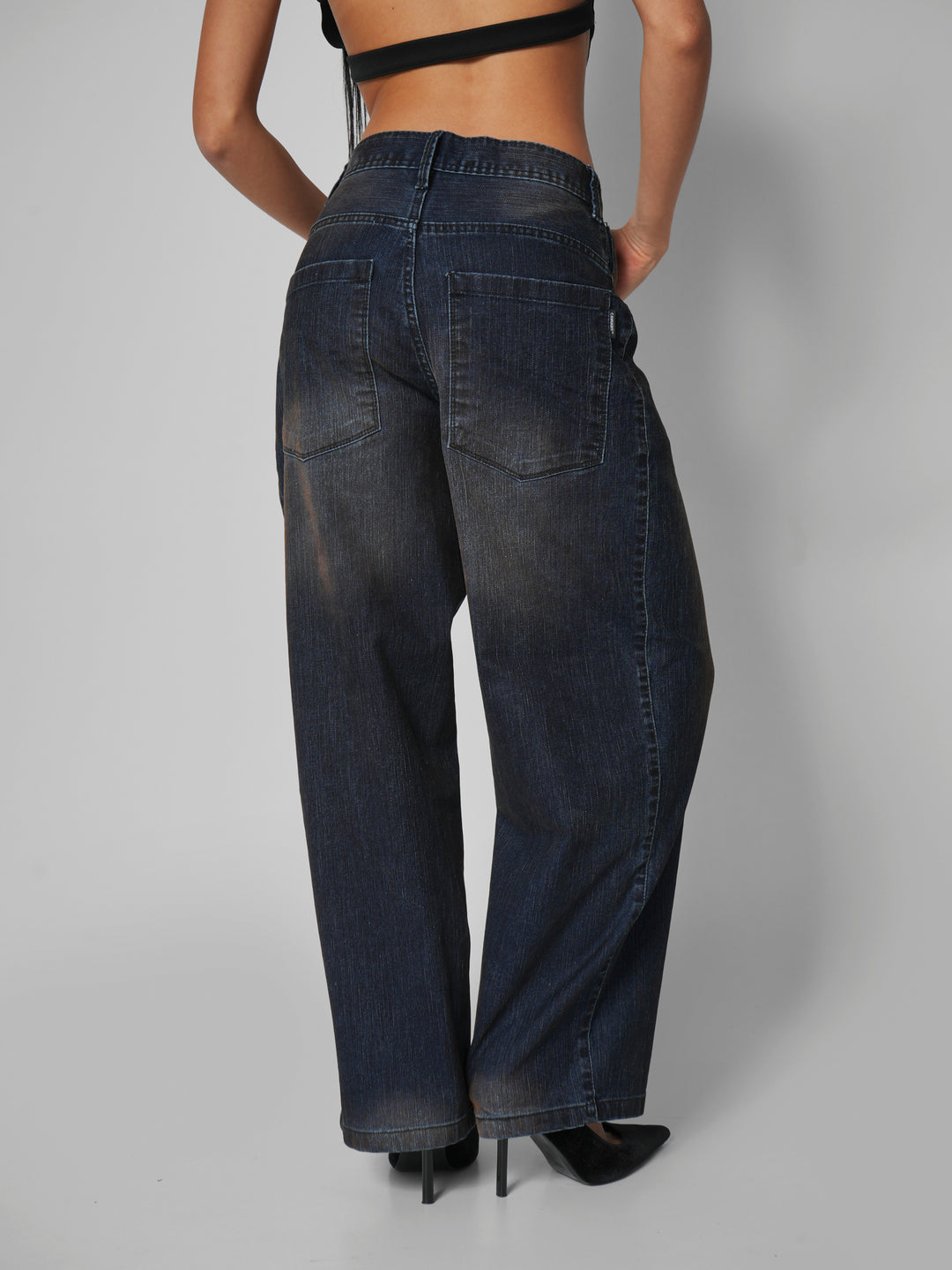 Jean baggy Velvet blue