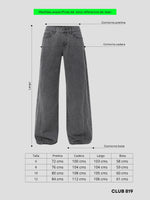 Load image into Gallery viewer, Jean wide leg Smoke
