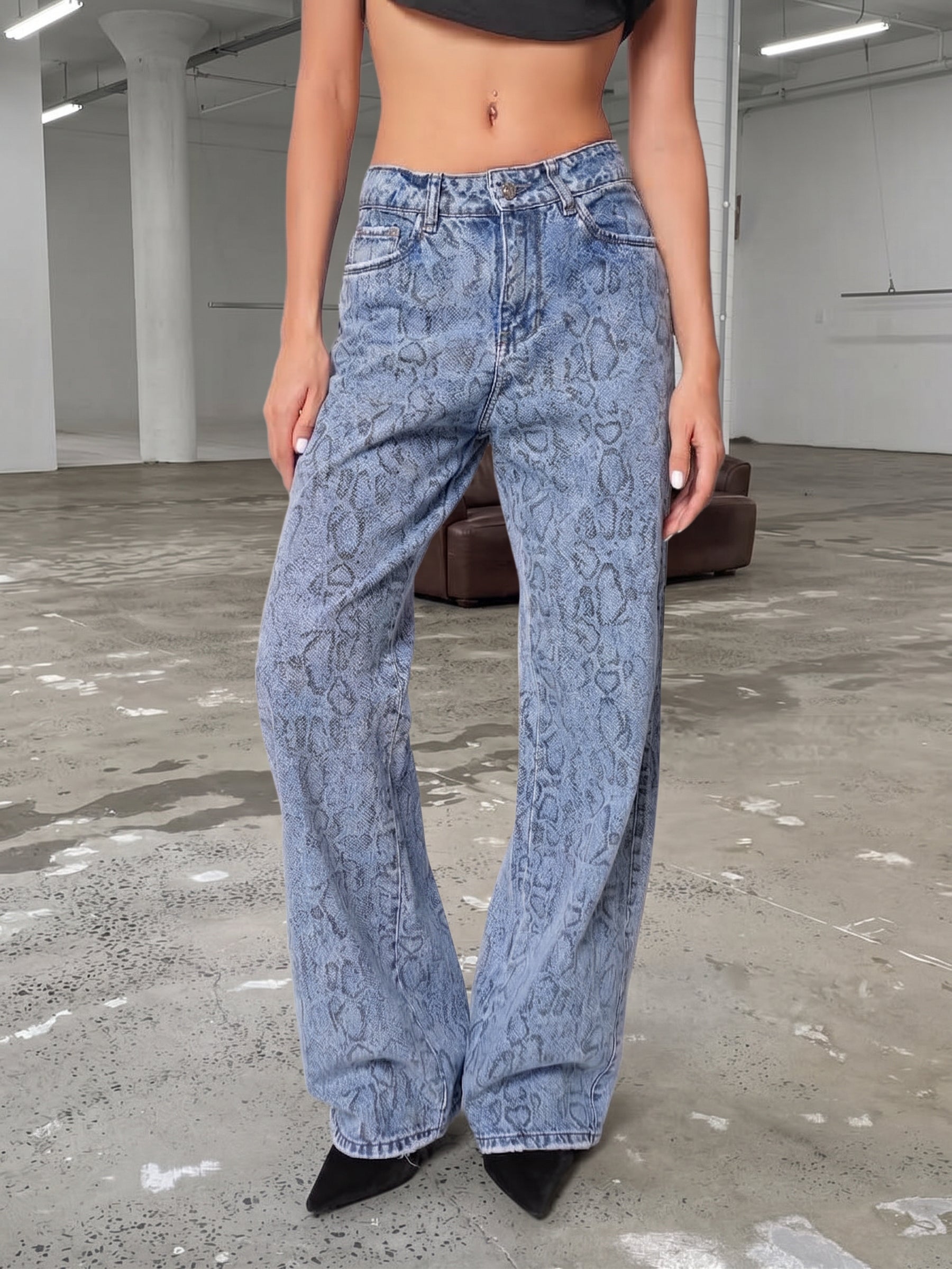 Jean wide leg Blue motel