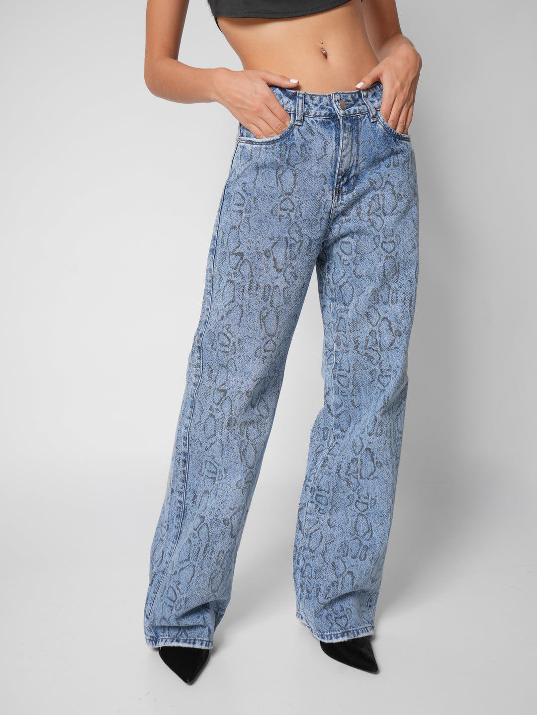 Jean wide leg Blue motel