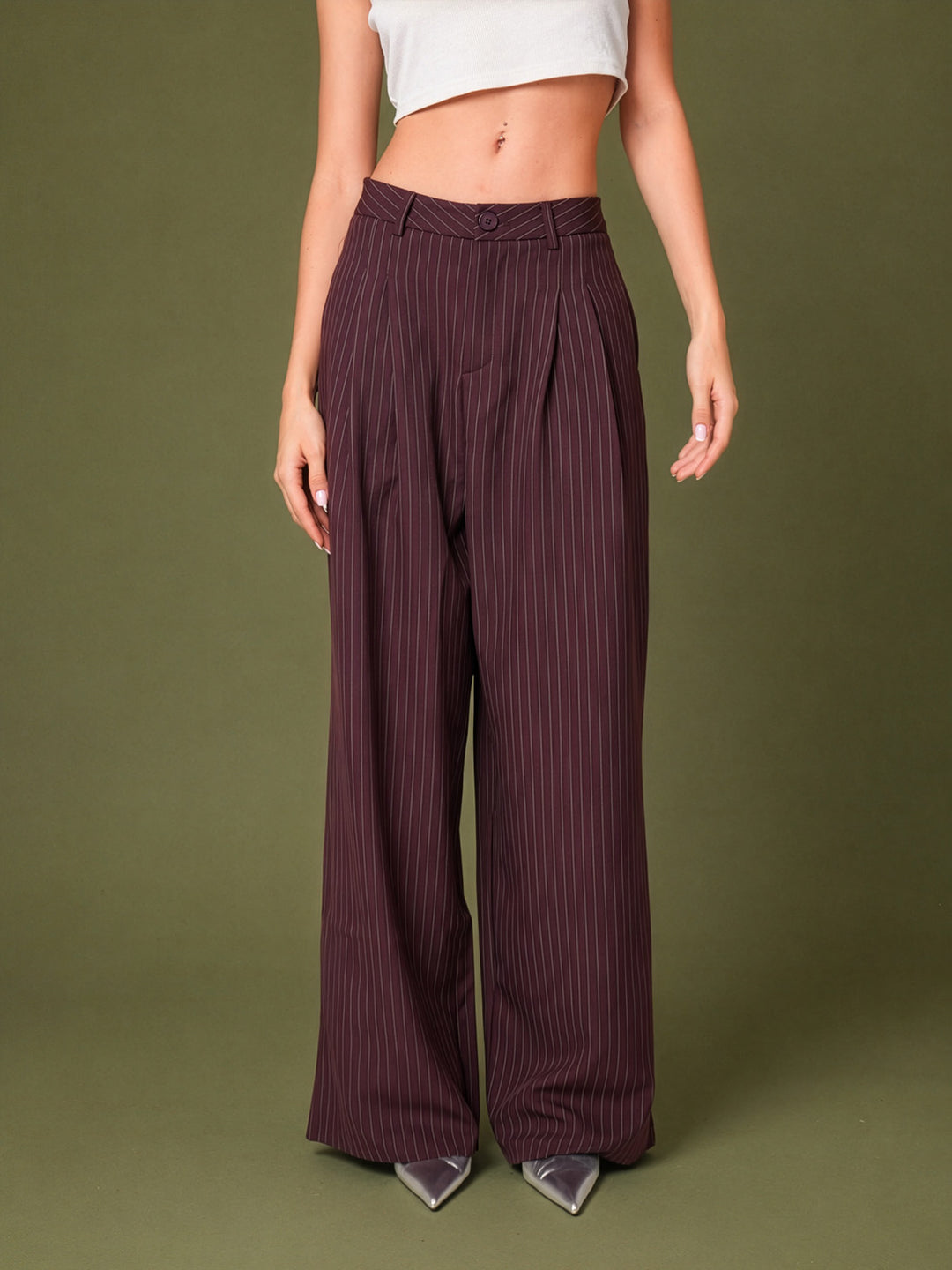Pantalón Night Pinstripes Vinotinto