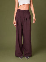 Load image into Gallery viewer, Pantalón Night Pinstripes Vinotinto
