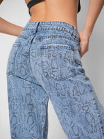 Load image into Gallery viewer, Jean wide leg Blue motel
