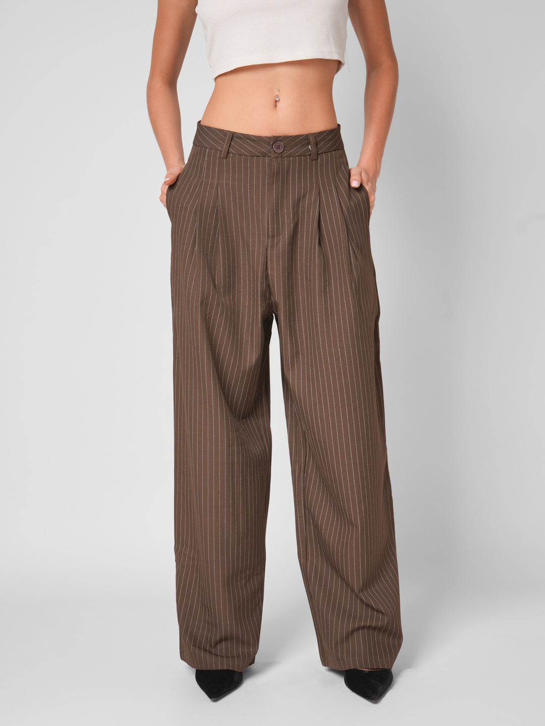 Pantalón Night Pinstripes Chocolate