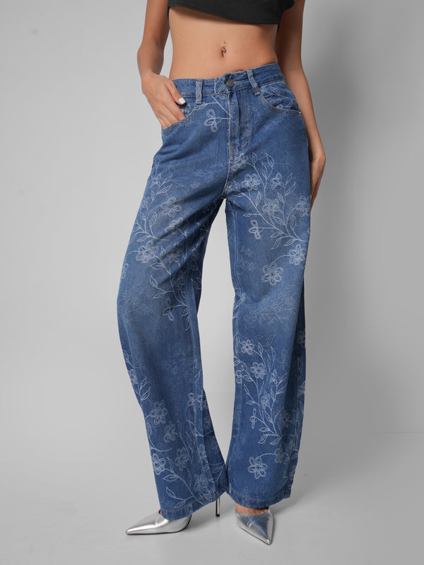 Jean wide leg Stardust