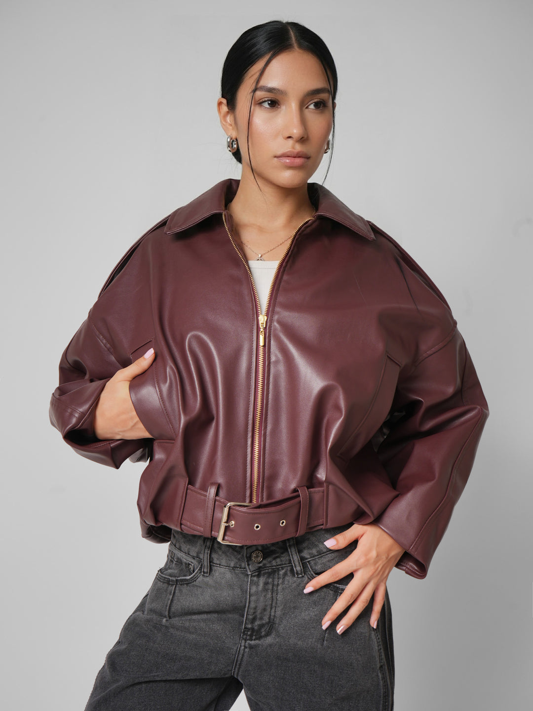 Chaqueta Aura wine