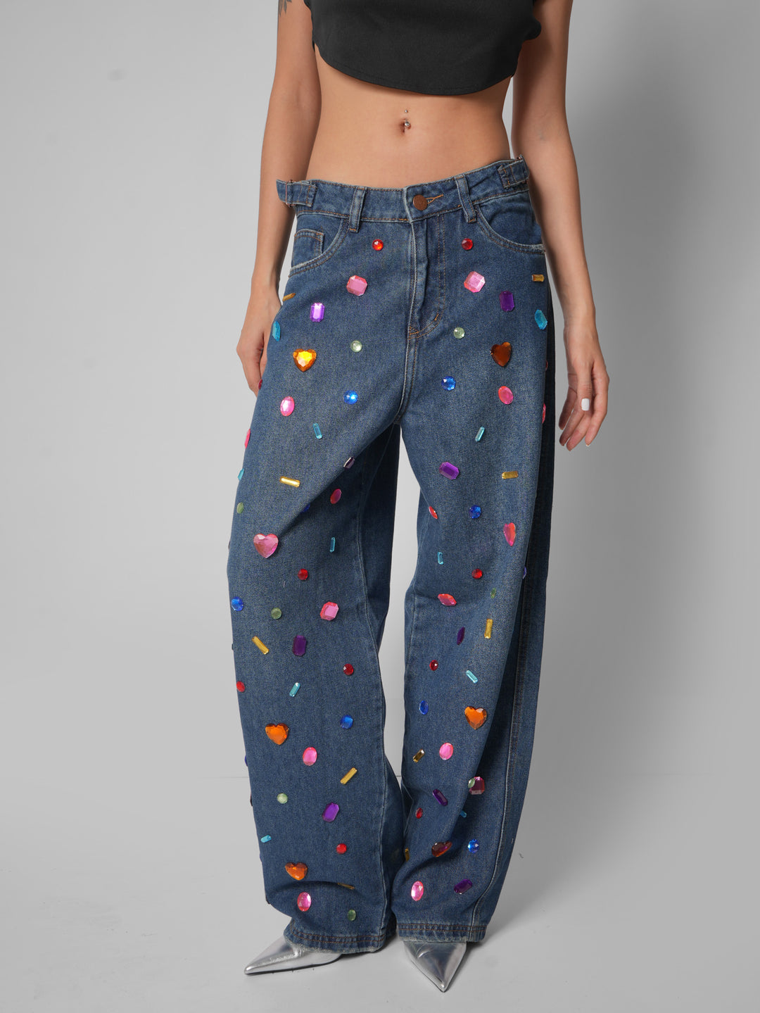 Jean baggy Bedazzle