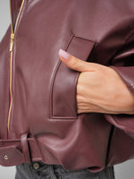 Load image into Gallery viewer, Chaqueta Aura wine
