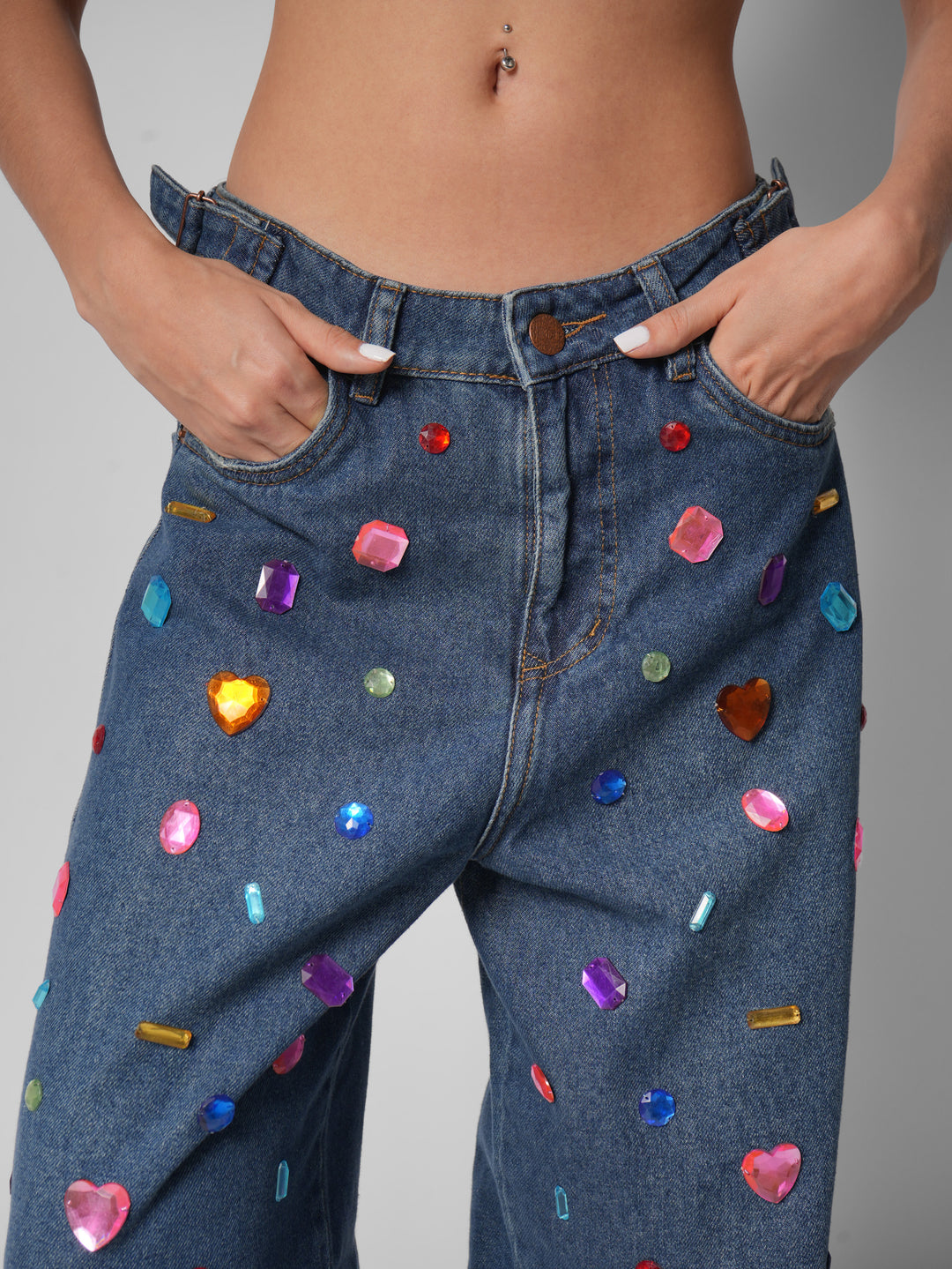 Jean baggy Bedazzle