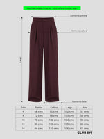 Load image into Gallery viewer, Pantalón Dark midnight Vinotinto
