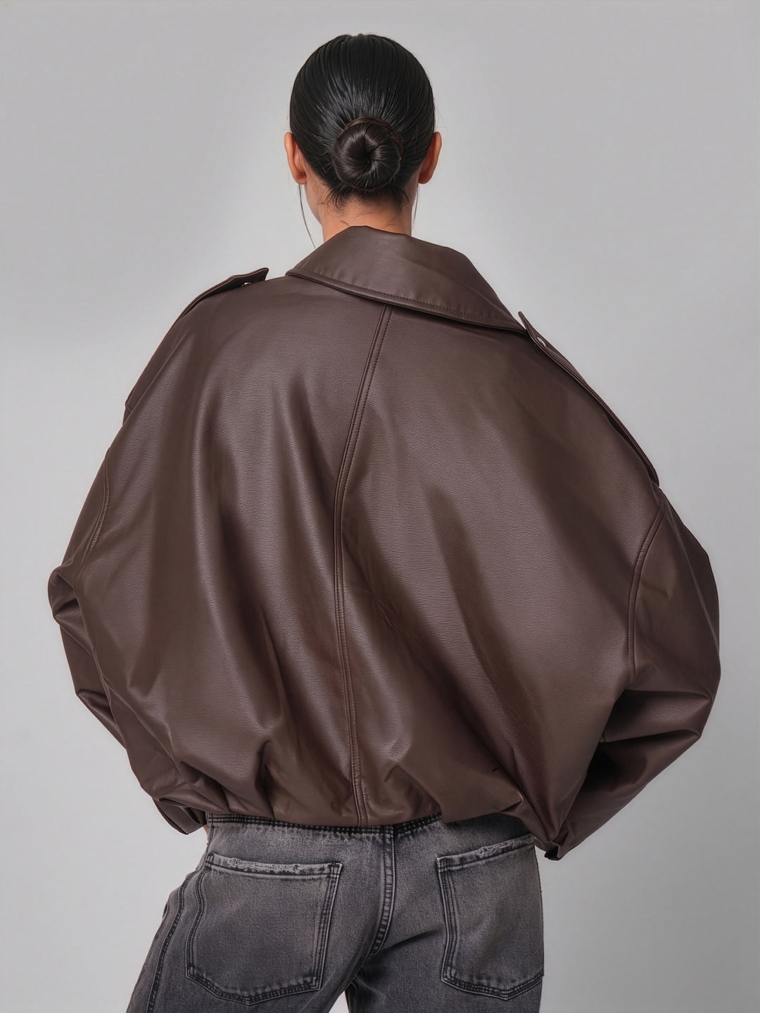 Chaqueta Aura chocolate mate