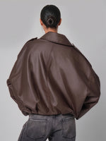 Load image into Gallery viewer, Chaqueta Aura chocolate mate
