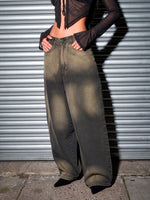 Load image into Gallery viewer, Jean baggy olive martini
