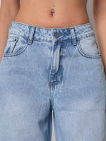Load image into Gallery viewer, Jean Wide leg Psy sky
