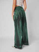 Load image into Gallery viewer, Jean baggy flare emerald rush
