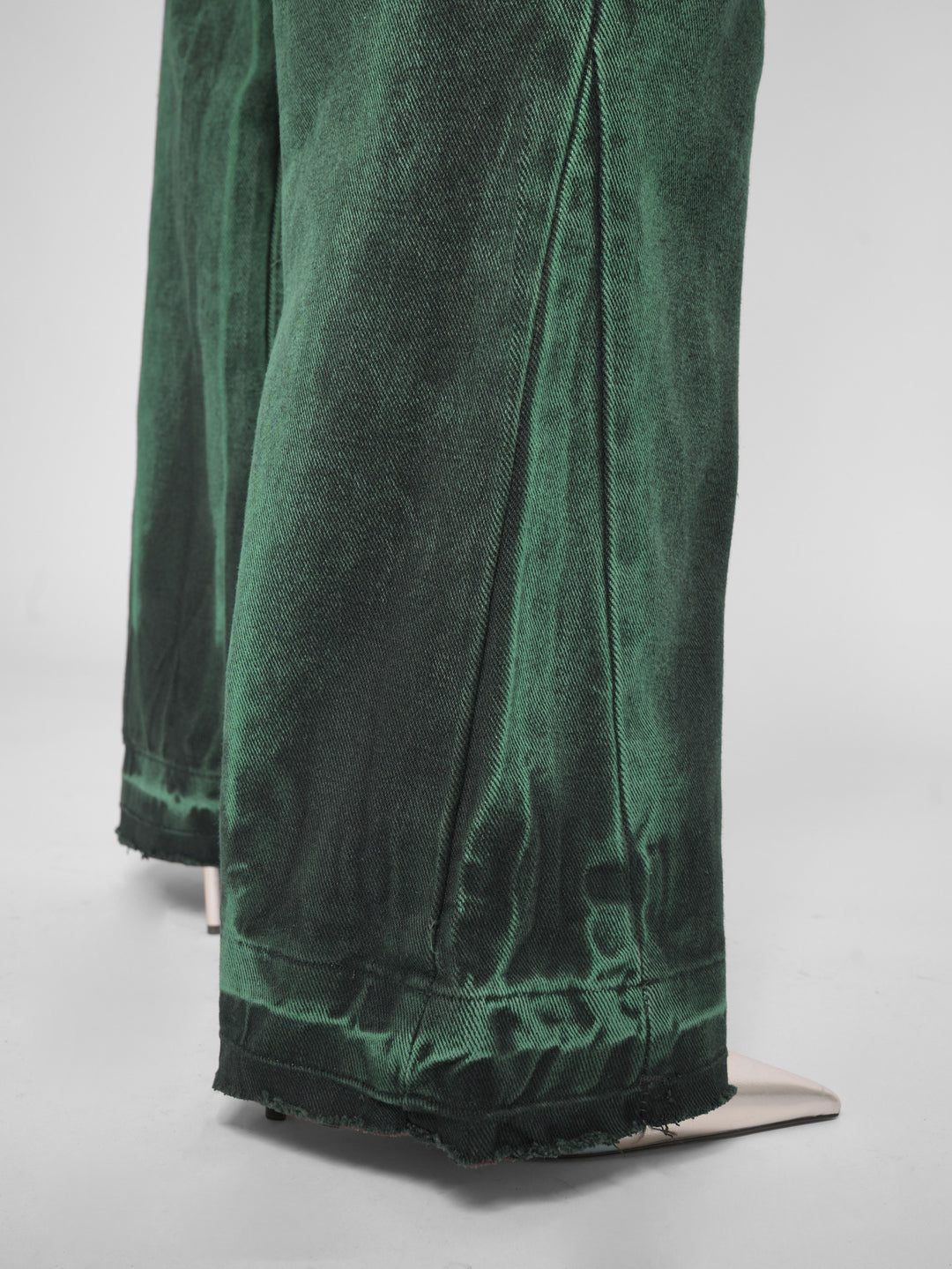 Jean baggy flare emerald rush