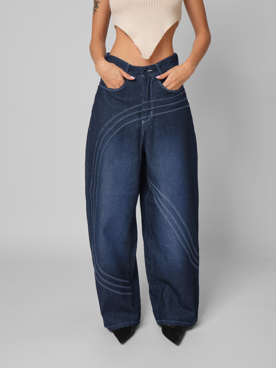Jean baggy Vega blue