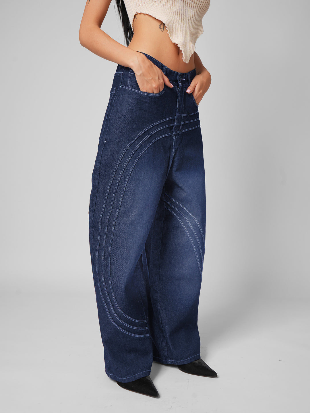 Jean baggy Vega blue
