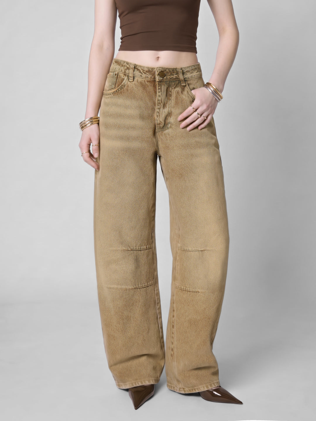 Jean wide leg Sandstorm