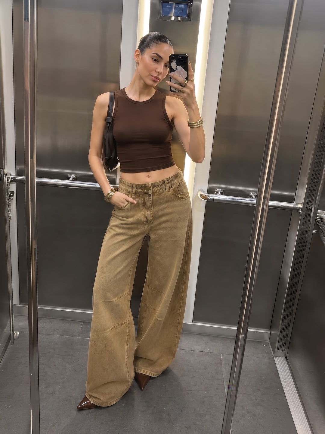 Jean wide leg Sandstorm