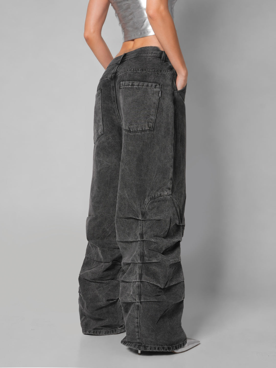 Jean Baggy Carbon wave