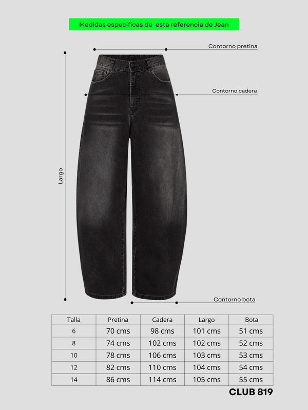 Jean baggy Velvet noir