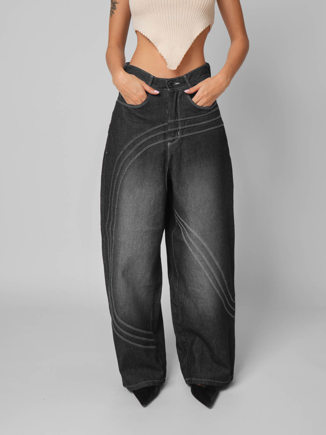 Jean baggy Vega black
