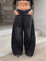 Load image into Gallery viewer, Jean super baggy Dark wave
