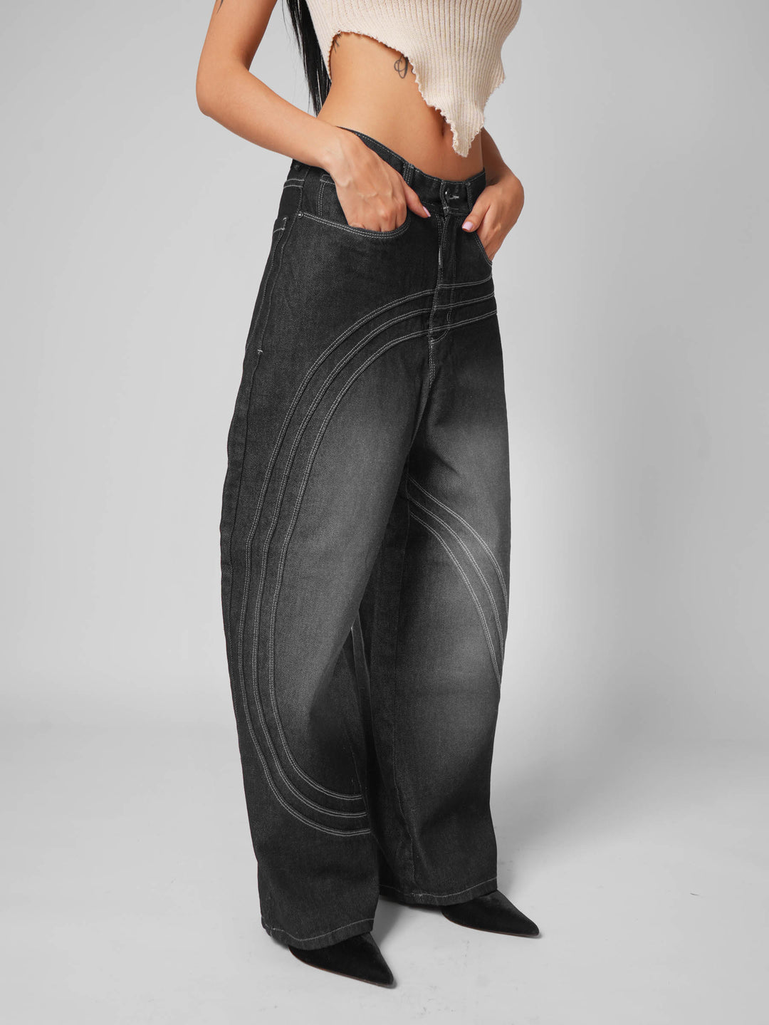 Jean baggy Vega black