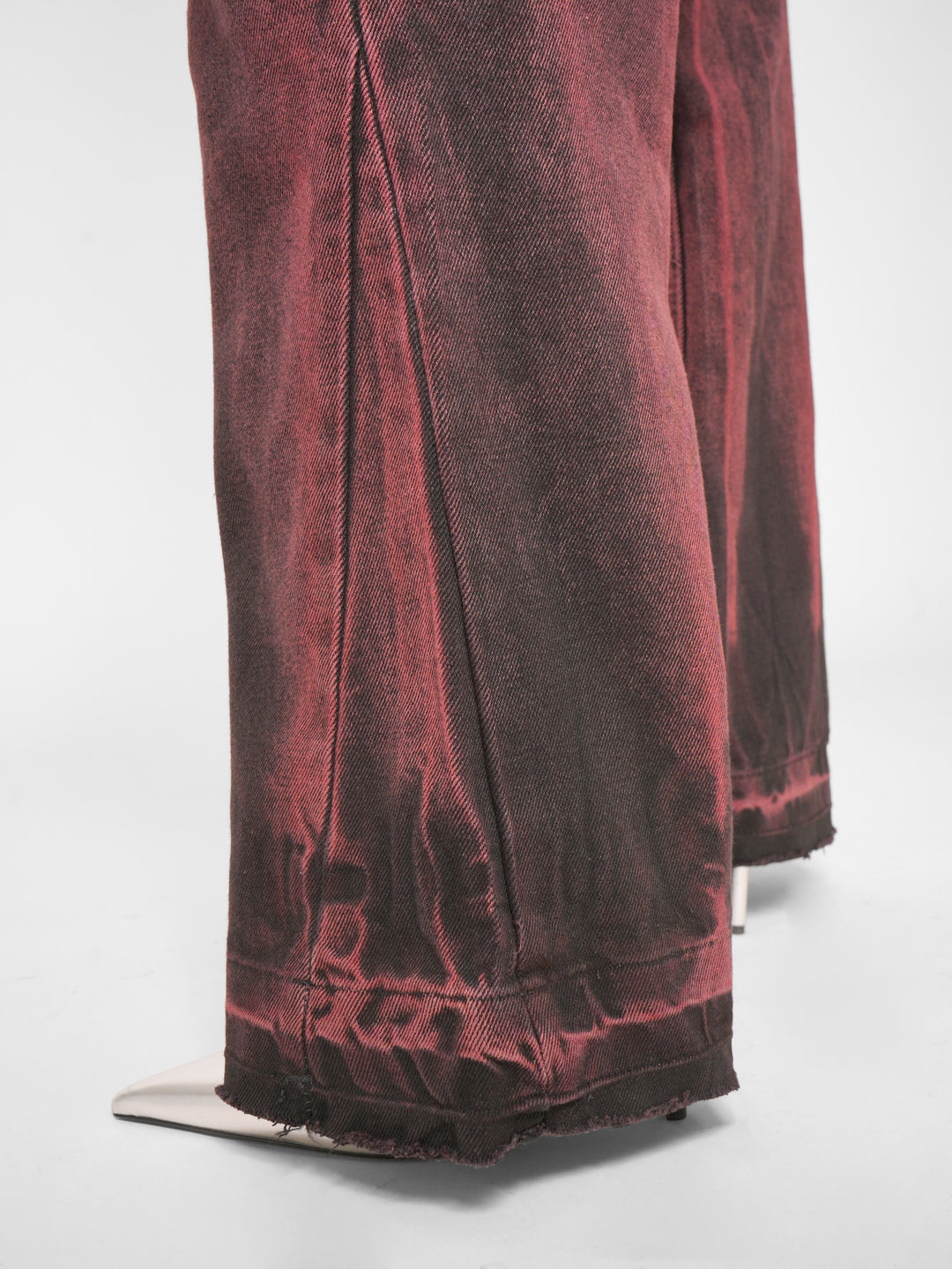 Jean baggy flare Merlot