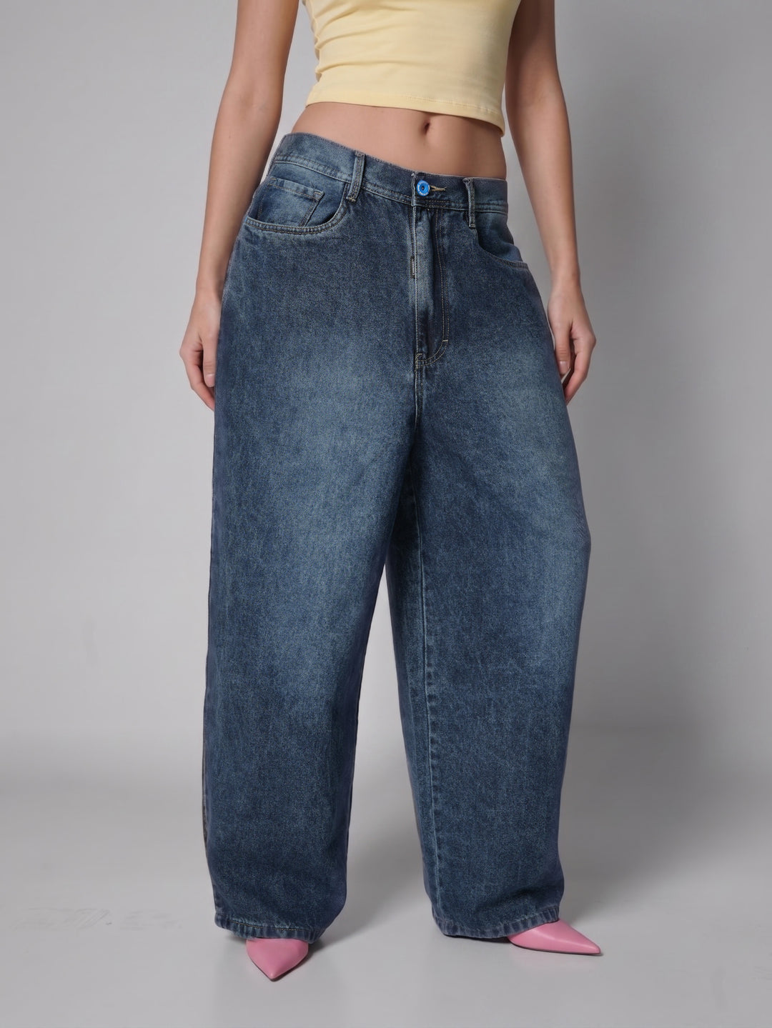 Jean Baggy Sunday blue