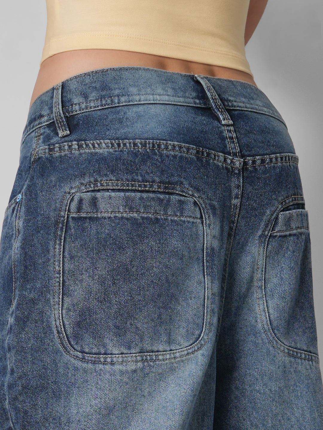 Jean Baggy Sunday blue